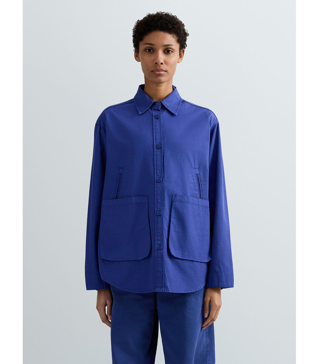 ガーメントコットンボーイフィットオーバーシャツ